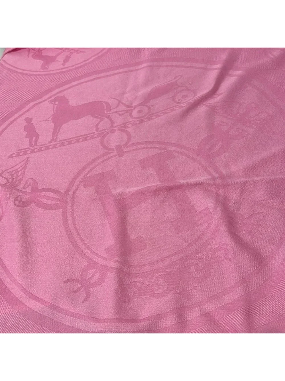 Hermes Shawl New Bliss Pink Cashmere Silk Scarf - Picture 4 of 8